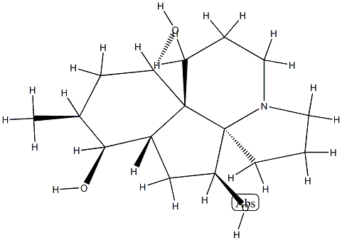 (13S)-Serratinane-5α,8α,13β-triol Struktur