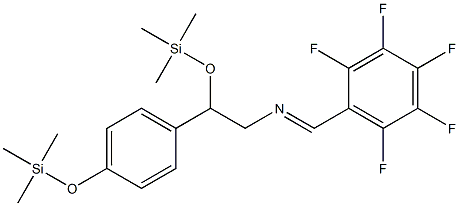 N-[(Pentafluorophenyl)methylene]-β,4-bis[(trimethylsilyl)oxy]benzeneethanamine 结构式