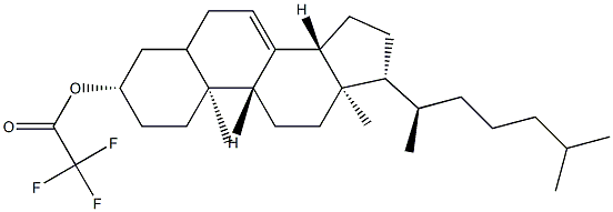 Cholest-7-en-3β-ol trifluoroacetate Struktur