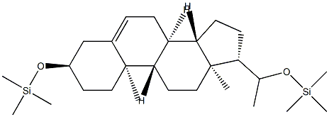 [(Pregn-5-ene-3α,20-diyl)bisoxy]bis(trimethylsilane) Structure