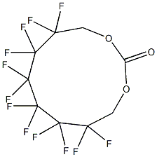炭酸[1,1,2,2,3,3,4,4,5,5,6,6-ドデカフルオロ-6-[(メトキシカルボニル)オキシ]ヘキシル]=メチル 化学構造式