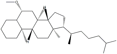 6β-Methoxycholestane Struktur