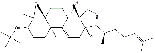 3β-Trimethylsilyloxylanosta-9(11),24-diene Struktur