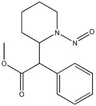 1-Nitroso-α-phenyl-2-piperidineacetic acid methyl ester Structure