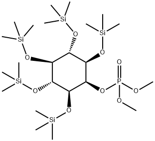 1-O,3-O,4-O,5-O,6-O-Pentakis(trimethylsilyl)-myo-inositol phosphoric acid dimethyl ester Struktur