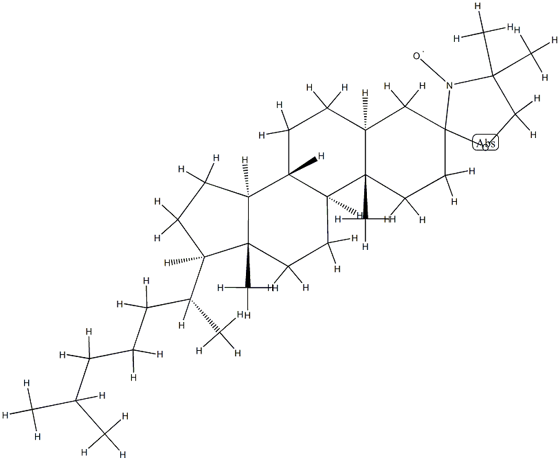 3Β-DOXYL-5Α-胆甾烷,自由基, 55569-61-4, 结构式