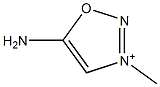1,2,3-Oxadiazolium,5-amino-3-methyl-(9CI) Structure