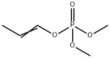 りん酸ジメチル=1-プロペニル 化学構造式
