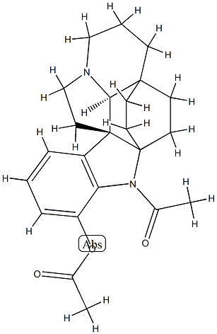 1-アセチルアスピドフラクチニン-17-オールアセタート 化学構造式