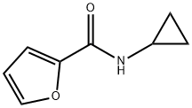 2-Furancarboxamide,N-cyclopropyl-(9CI) Structure