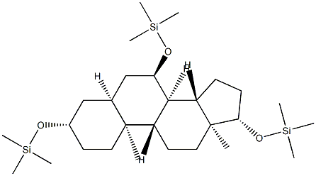 [(5β-Androstane-3β,7α,17β-triyl)tris(oxy)]tris(trimethylsilane) Structure