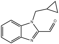 1H-Benzimidazole-2-carboxaldehyde,1-(cyclopropylmethyl)-(9CI) Structure