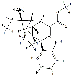 2,3-Didehydro-7-ethyl-7α-hydroxy-4,8-cyclo-20,21-dinoraspidospermidine-3-carboxylic acid methyl ester Structure