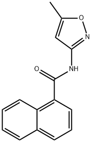 1-Naphthalenecarboxamide,N-(5-methyl-3-isoxazolyl)-(9CI) Structure