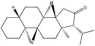 20-Methyl-5α-pregnan-16-one Structure