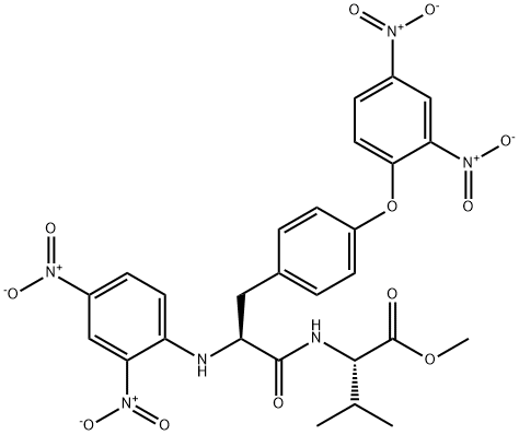 N,O-Bis(2,4-dinitrophenyl)-L-Tyr-L-Val-OMe Structure