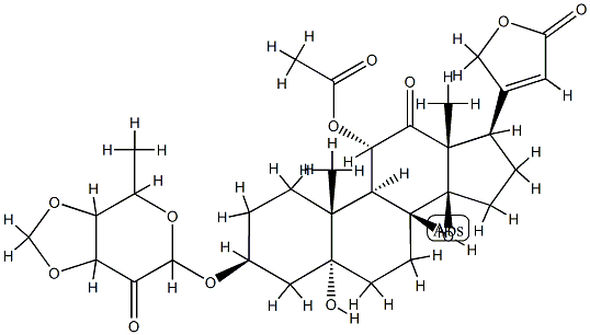 11α-(Acetyloxy)-3β-[[6-methyl-4,5-(methylenebisoxy)tetrahydro-3-oxo-2H-pyran-2-yl]oxy]-5,14-dihydroxy-12-oxo-5α-card-20(22)-enolide|