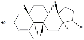 1-Methyl-5α-androst-1-ene-3β,17β-diol Structure
