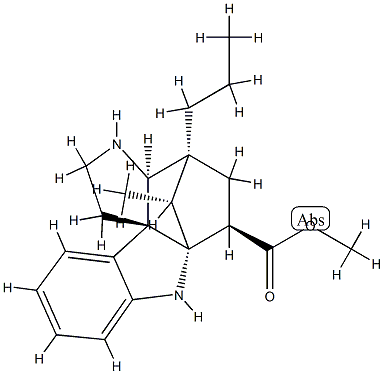 (3β,5α,12β,19α,20R)-2α,20-シクロ-8,9-セコアスピドスペルミジン-3-カルボン酸メチル 化学構造式