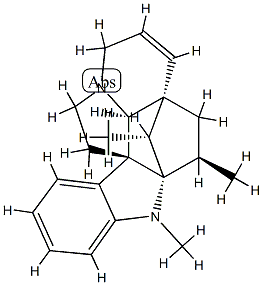 (3β,5α,12β,19α,20R)-6,7-ジデヒドロ-1,3-ジメチル-2α,20-シクロアスピドスペルミジン 化学構造式