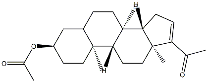 20-Oxopregn-16-en-3α-ol acetate Struktur