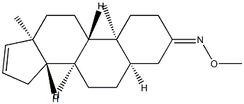 5β-Androst-16-en-3-one O-methyl oxime Structure