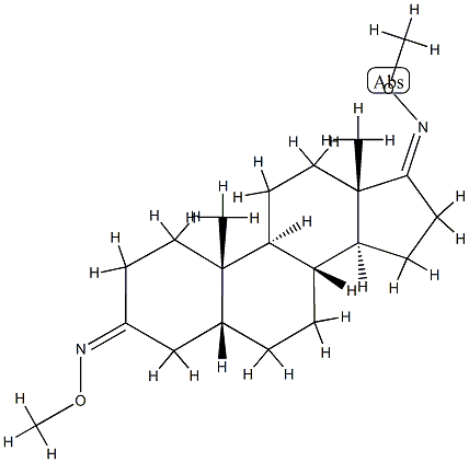 5β-Androstane-3,17-dione bis(O-methyl oxime) Structure