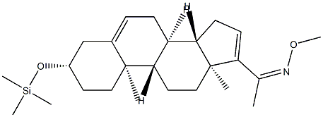 3β-(Trimethylsiloxy)pregna-5,16-dien-20-one O-methyl oxime Structure