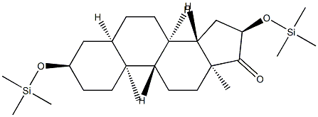 3α,16α-Bis[(trimethylsilyl)oxy]-5β-androstan-17-one Structure