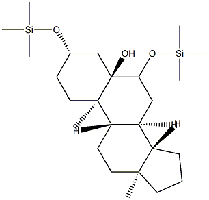 3β,6-Bis[(trimethylsilyl)oxy]-5α-androstan-5-ol Structure
