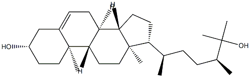 エルゴスタ-5-エン-3β,25-ジオール 化学構造式