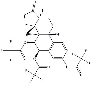 3,6α,7α-Tris[(trifluoroacetyl)oxy]estra-1,3,5(10)-trien-17-one Structure