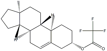 Androst-5-en-3β-ol trifluoroacetate Structure