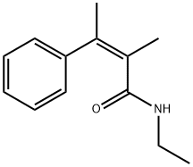 (Z)-α,β-ジメチル-N-エチルシンナムアミド 化学構造式