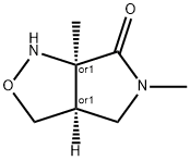6H-Pyrrolo[3,4-c]isoxazol-6-one,hexahydro-5,6a-dimethyl-,(3aR,6aR)-rel- Structure