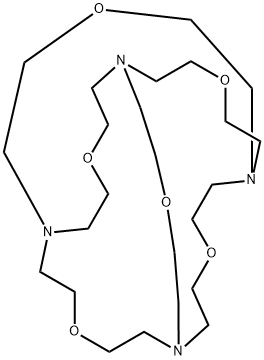 4,10,16,22,27,32-ヘキサオキサ-1,7,13,19-テトラアザトリシクロ[11.11.5.57,19]テトラトリアコンタン 化学構造式