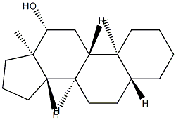 5α-アンドロスタン-12β-オール 化学構造式