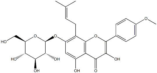 イカリシド I 化学構造式