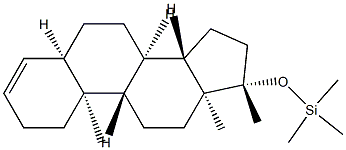 Trimethyl[(17α-methyl-5β-androst-3-en-17-yl)oxy]silane Structure