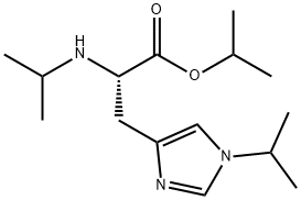 Nα,1-ビス(1-メチルエチル)-L-ヒスチジン1-メチルエチル 化学構造式