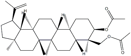 ルパ-20(29)-エン-3α,23-ジオールジアセタート 化学構造式