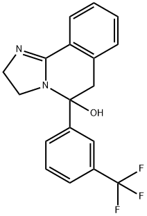 2,3,5,6-Tetrahydro-5-(α,α,α-trifluoro-m-tolyl)imidazo[2,1-a]isoquinolin-5-ol Structure