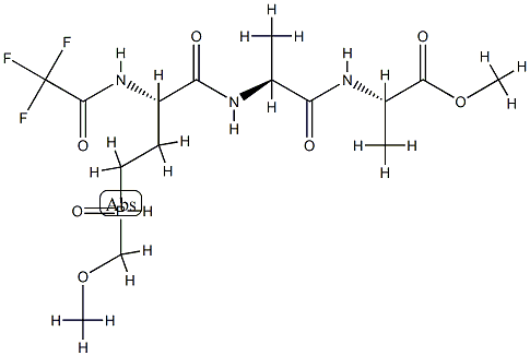 4-(Methoxymethylphosphinyl)-N-(trifluoroacetyl)-L-Abu-L-Ala-L-Ala-OMe Structure