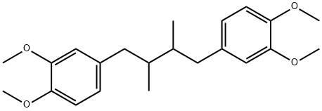 MESO-1,4-双(3,4-二甲氧基苯基)二甲基丁烷 结构式