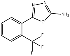 5-[2-(trifluoromethyl)phenyl]-1,3,4-oxadiazol-2-amine Structure