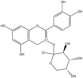 CYANIDIN 3-ARABINOSIDE Structure