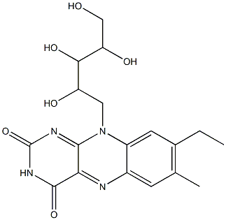 7-methyl-8-ethylflavin Struktur