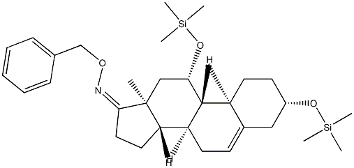 3β,11β-Bis(trimethylsiloxy)androst-5-en-17-one O-benzyl oxime 结构式