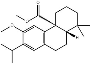 13-イソプロピル-12-メトキシポドカルパ-8,11,13-トリエン-20-酸メチル 化学構造式