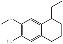 2-Naphthalenol,5-ethyl-5,6,7,8-tetrahydro-3-methoxy-(9CI) Structure